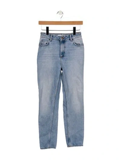 Pre-owned Sandro Mid-rise Skinny Leg Jeans In Blue