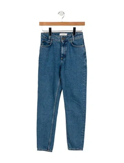 Pre-owned Sandro Mid-rise Skinny Leg Jeans In Blue