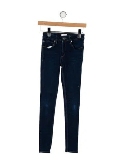 Pre-owned Sandro Mid-rise Skinny Leg Jeans In Blue