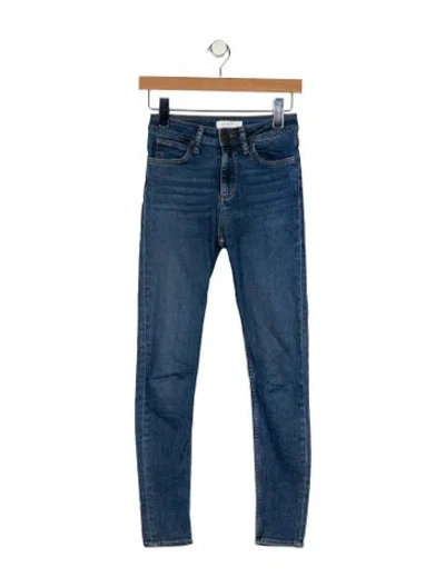 Pre-owned Sandro Mid-rise Skinny Leg Jeans In Blue