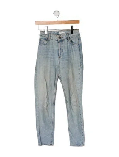Pre-owned Sandro Mid-rise Skinny Leg Jeans In Blue