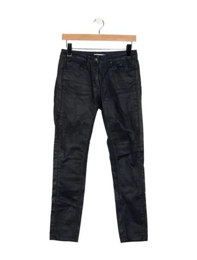 Pre-owned Sandro Mid-rise Skinny Leg Jeans In Blue