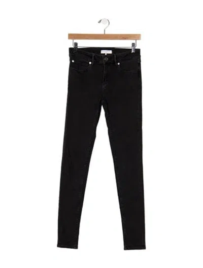 Pre-owned Sandro Mid-rise Skinny Leg Jeans In Grey