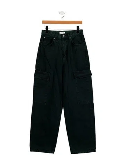 Pre-owned Sandro Mid-rise Straight Leg Jeans In Blue
