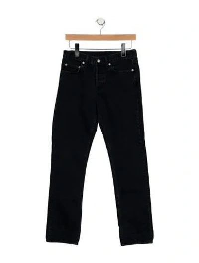Pre-owned Sandro Mid-rise Straight Leg Jeans In Blue