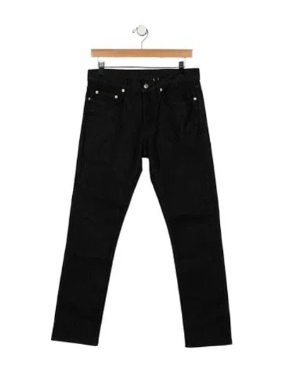 Pre-owned Sandro Mid-rise Straight Leg Jeans W/ Tags In Black