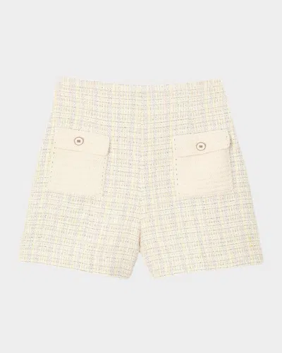 SANDRO MIMO DECORATIVE TWEED SHORTS