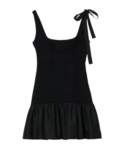 Sandro Mini Dress In Noir / Gris