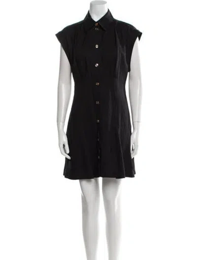 Pre-owned Sandro Mini Dress In Black