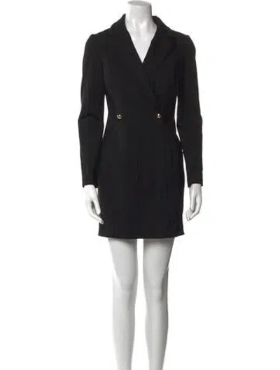 Pre-owned Sandro Mini Dress In Black