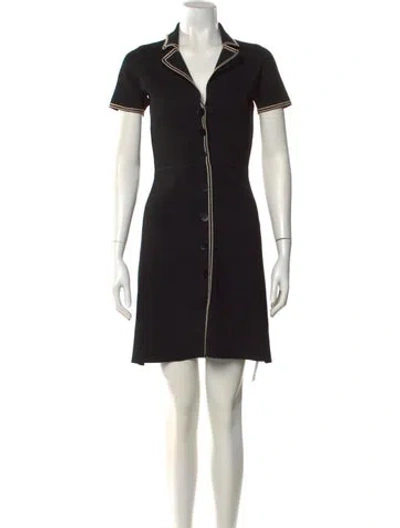 Pre-owned Sandro Mini Dress In Black