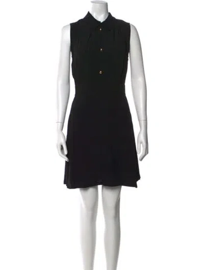 Pre-owned Sandro Mini Dress In Black