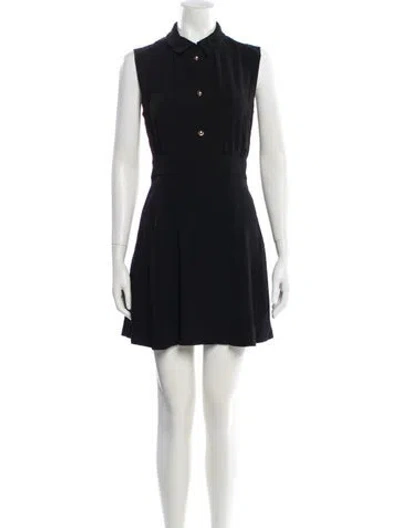 Pre-owned Sandro Mini Dress In Black