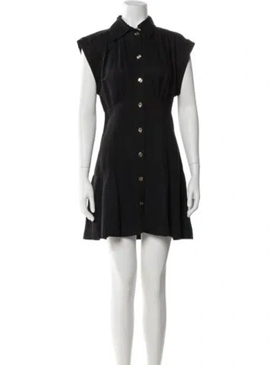 Pre-owned Sandro Mini Dress In Black
