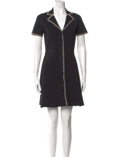 Pre-owned Sandro Mini Dress In Black
