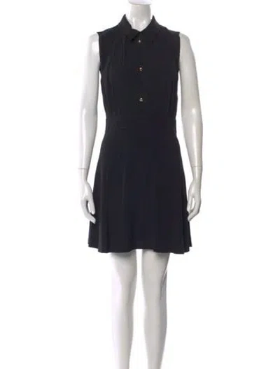 Pre-owned Sandro Mini Dress In Black