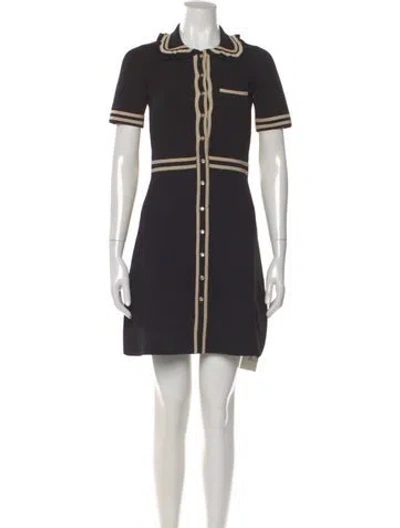Pre-owned Sandro Mini Dress In Black