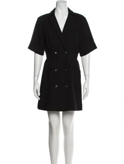 Pre-owned Sandro Mini Dress In Black