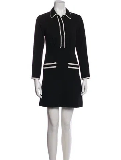 Pre-owned Sandro Mini Dress In Black