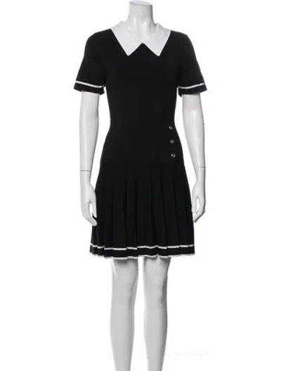 Pre-owned Sandro Mini Dress In Black