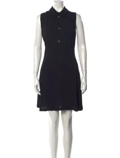 Pre-owned Sandro Mini Dress In Black