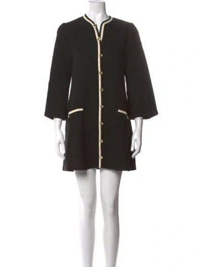 Pre-owned Sandro Mini Dress In Black