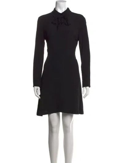 Pre-owned Sandro Mini Dress In Black