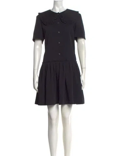 Pre-owned Sandro Mini Dress In Black