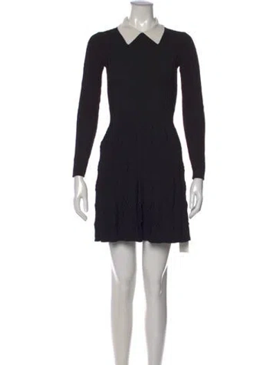 Pre-owned Sandro Mini Dress In Black