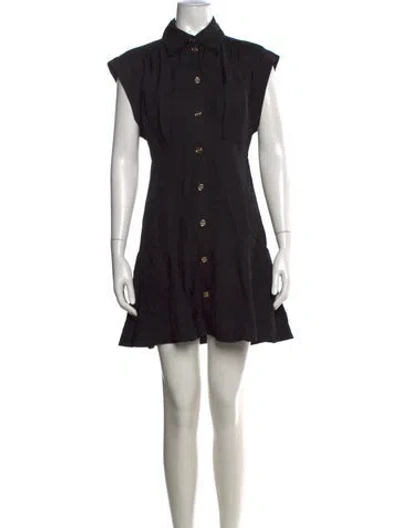 Pre-owned Sandro Mini Dress In Black