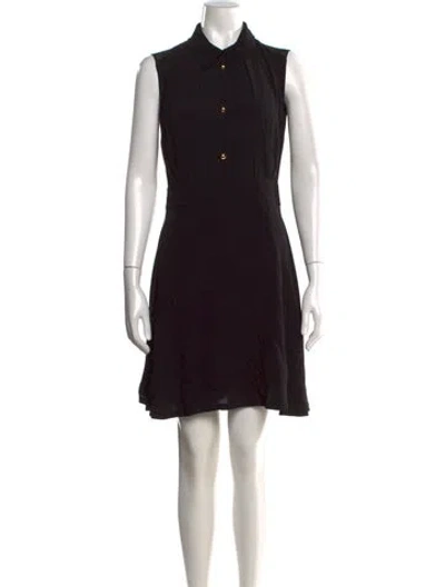 Pre-owned Sandro Mini Dress In Black