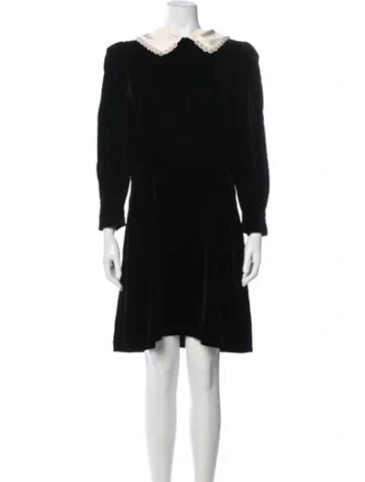 Pre-owned Sandro Mini Dress In Black