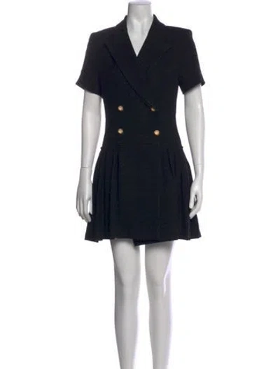 Pre-owned Sandro Mini Dress In Black