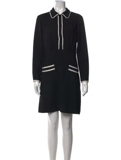 Pre-owned Sandro Mini Dress In Black