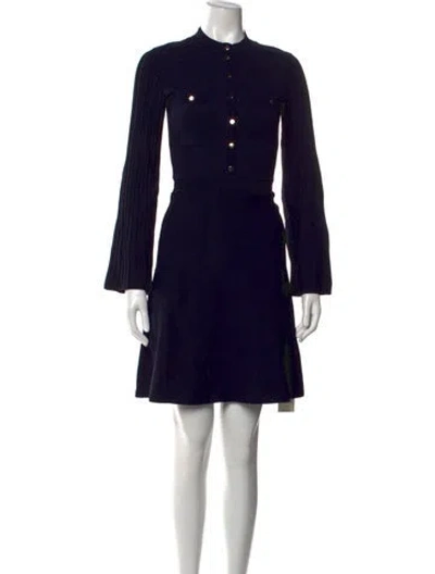Pre-owned Sandro Mini Dress In Black