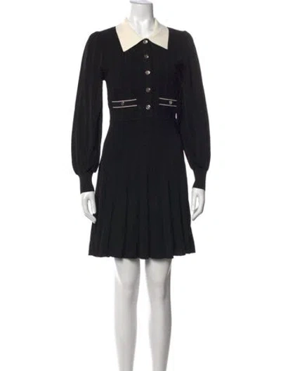 Pre-owned Sandro Mini Dress In Black