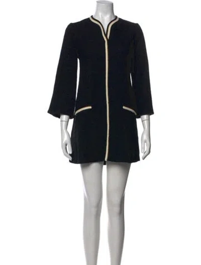 Pre-owned Sandro Mini Dress In Black