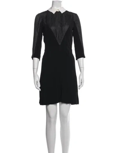 Pre-owned Sandro Mini Dress In Black