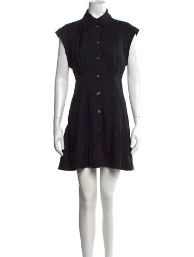 Pre-owned Sandro Mini Dress In Black