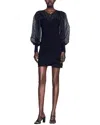 Sandro Mini Dress In Black