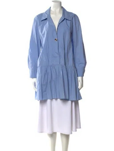 Pre-owned Sandro Mini Dress In Blue