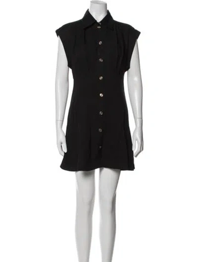 Pre-owned Sandro Mini Dress In Blue