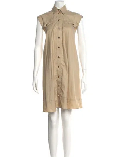 Pre-owned Sandro Mini Dress In Brown
