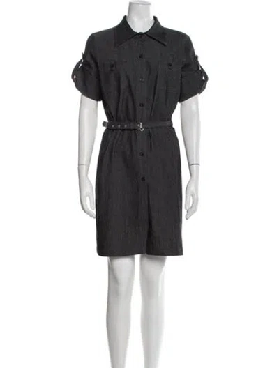 Pre-owned Sandro Mini Dress In Gray