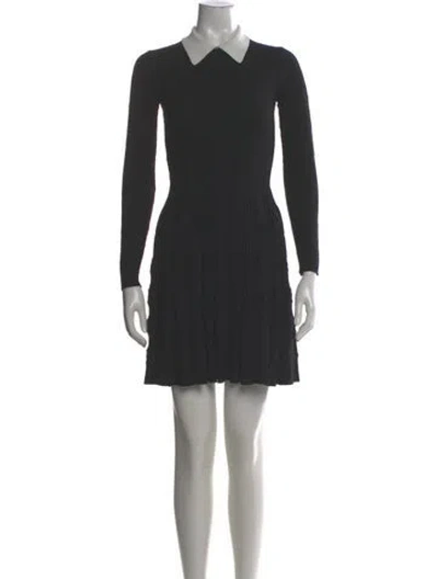 Pre-owned Sandro Mini Dress In Gray