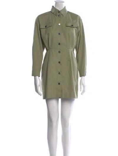 Pre-owned Sandro Mini Dress In Green