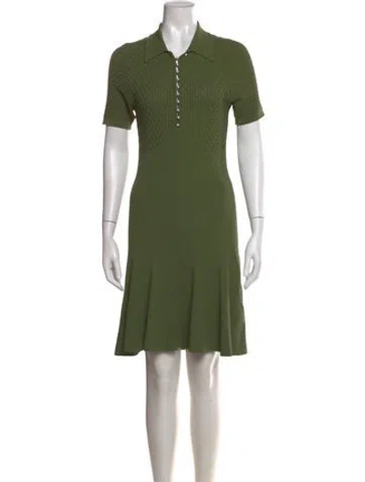 Pre-owned Sandro Mini Dress In Green