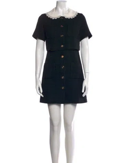 Pre-owned Sandro Mini Dress In Multi