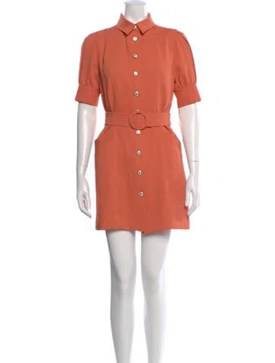 Pre-owned Sandro Mini Dress In Orange