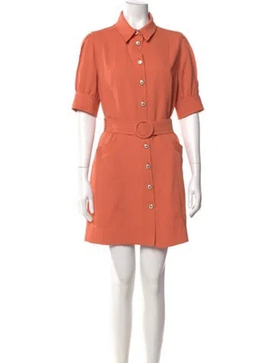 Pre-owned Sandro Mini Dress In Orange